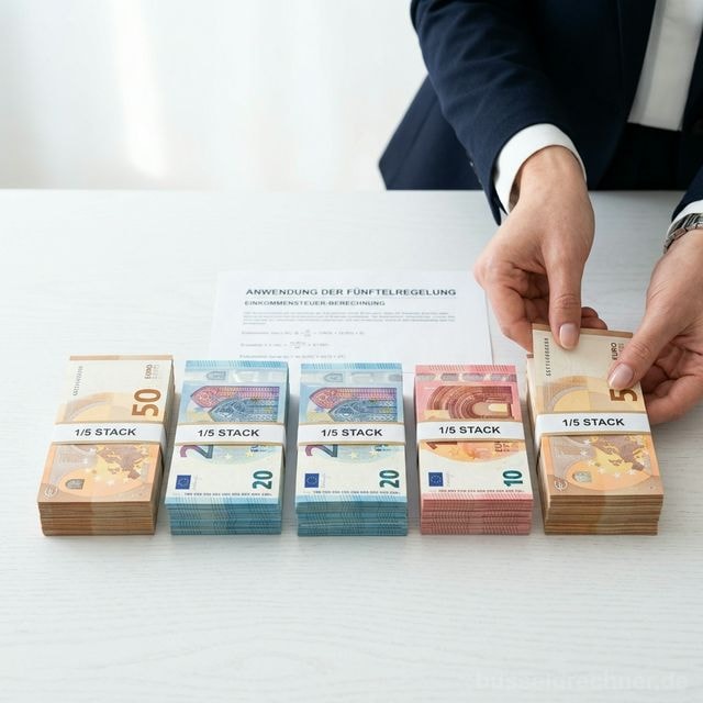 Person füllt am Laptop eine ELSTER-Steuererklärung mit Abfindungsangaben aus